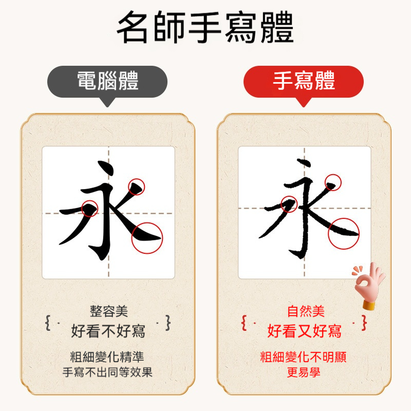 正體對照練字帖